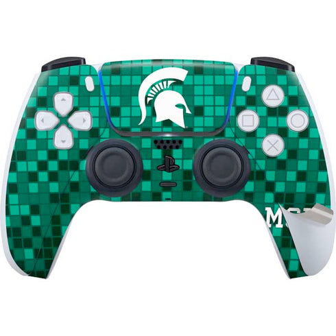 Michigan State University Spartans Digital Pixels PS5 Pro Disk Bundle  Skin